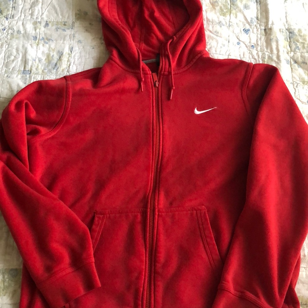 Red Nike zip up